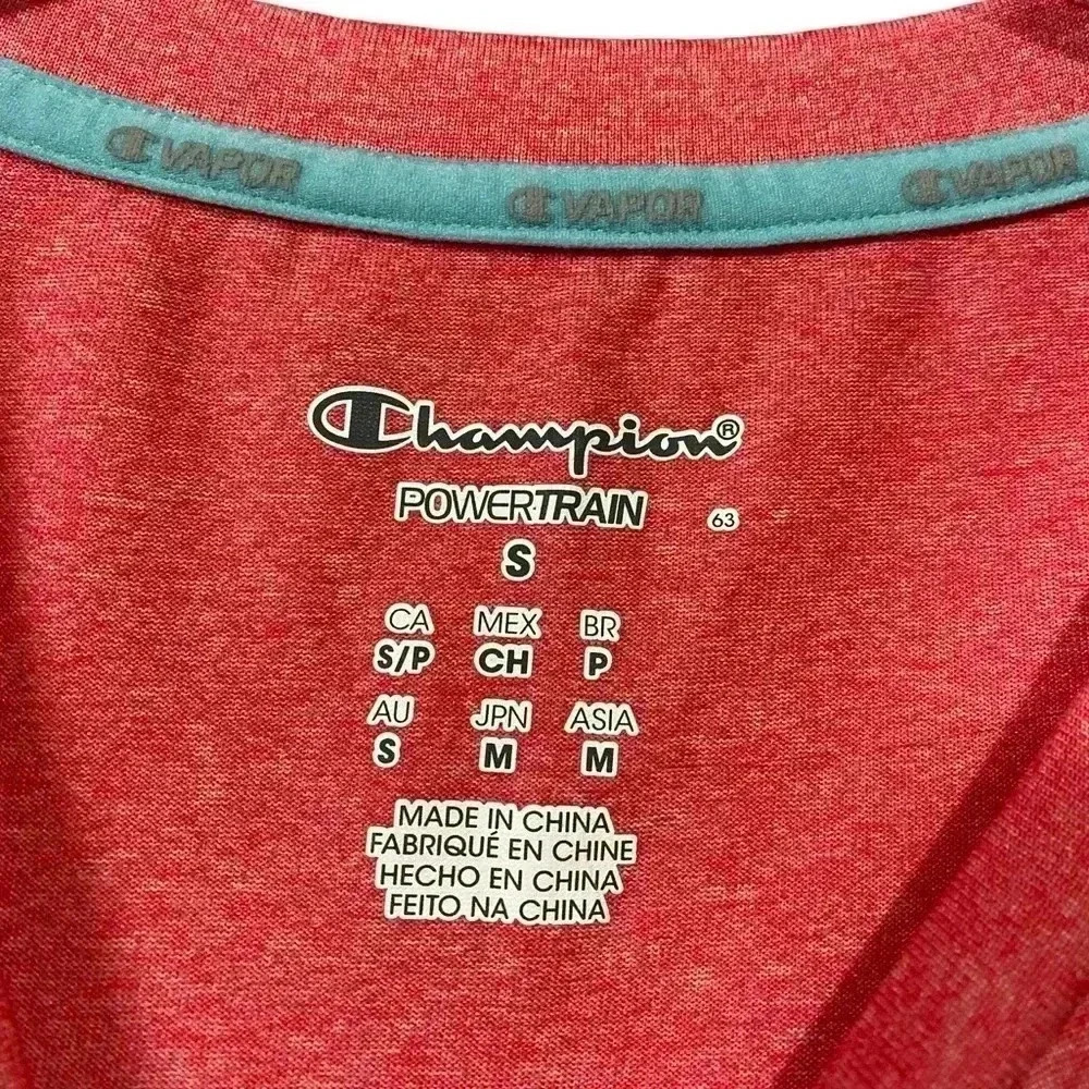 NWOT, Champion, Power Train Heather Sports T-Shirt, Small, Red 🏃‍♀️ - Picture 4 of 9